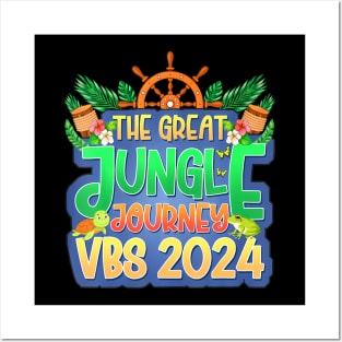 Jungle Journey VBS 2024 Vacation Bible School Summer Camp Posters and Art